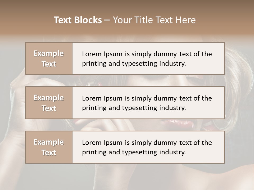 Dress Finger Girl PowerPoint Template