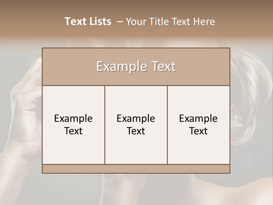 Dress Finger Girl PowerPoint Template