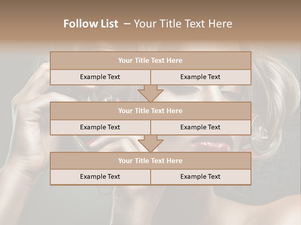 Dress Finger Girl PowerPoint Template