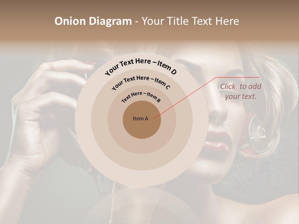 Dress Finger Girl PowerPoint Template