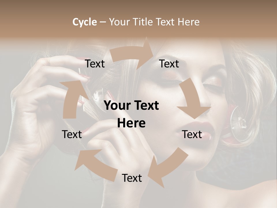 Dress Finger Girl PowerPoint Template