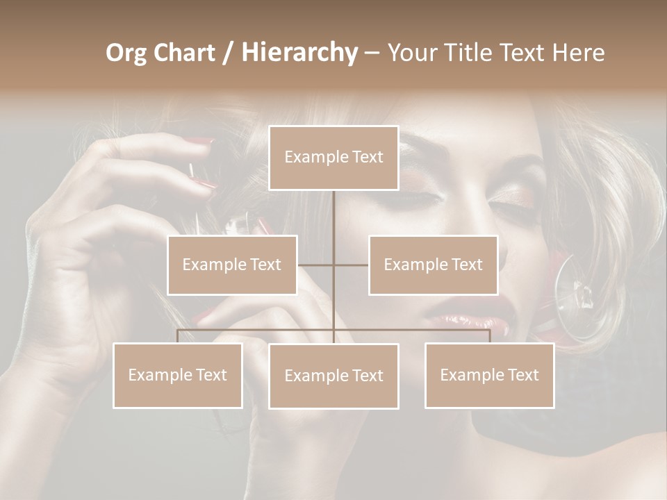 Dress Finger Girl PowerPoint Template