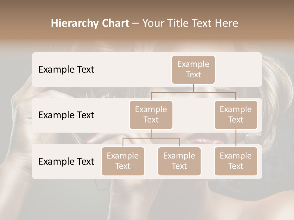 Dress Finger Girl PowerPoint Template