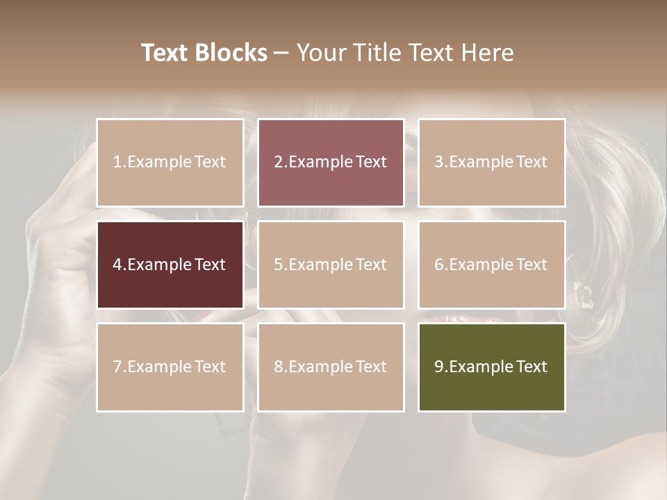 Dress Finger Girl PowerPoint Template