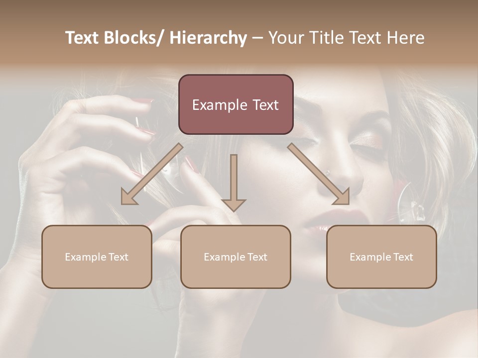 Dress Finger Girl PowerPoint Template