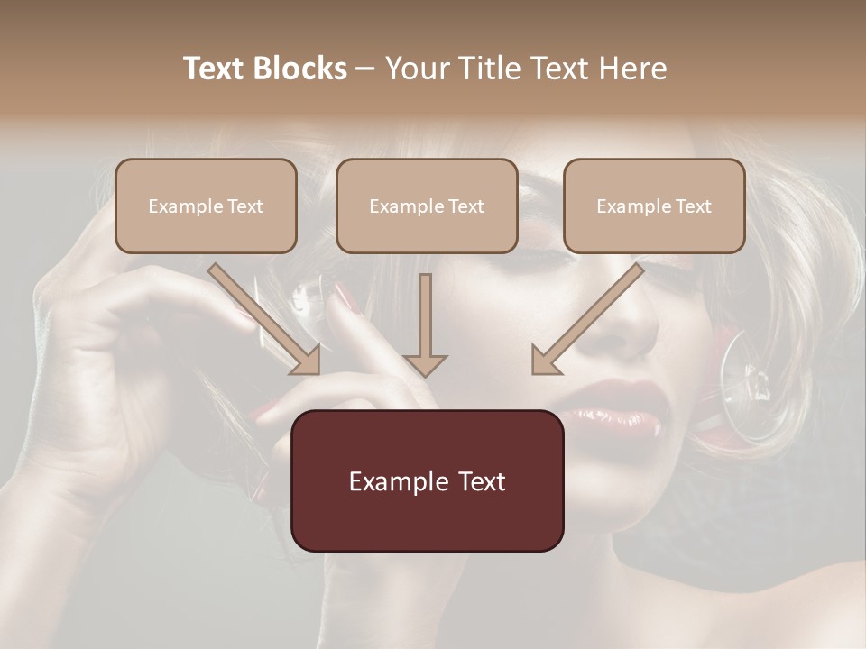 Dress Finger Girl PowerPoint Template