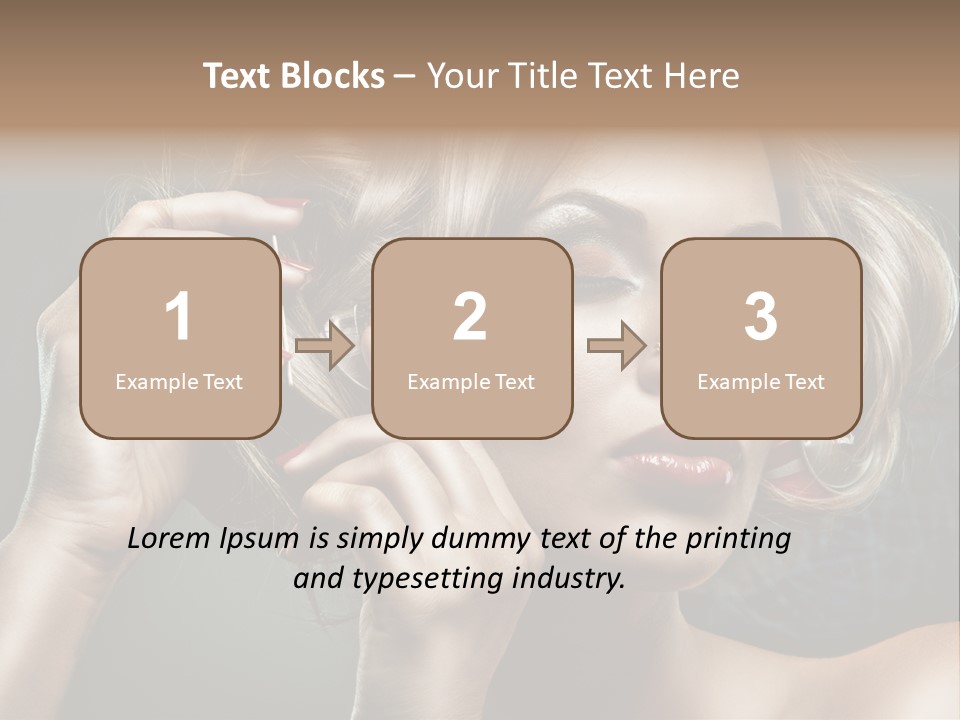 Dress Finger Girl PowerPoint Template