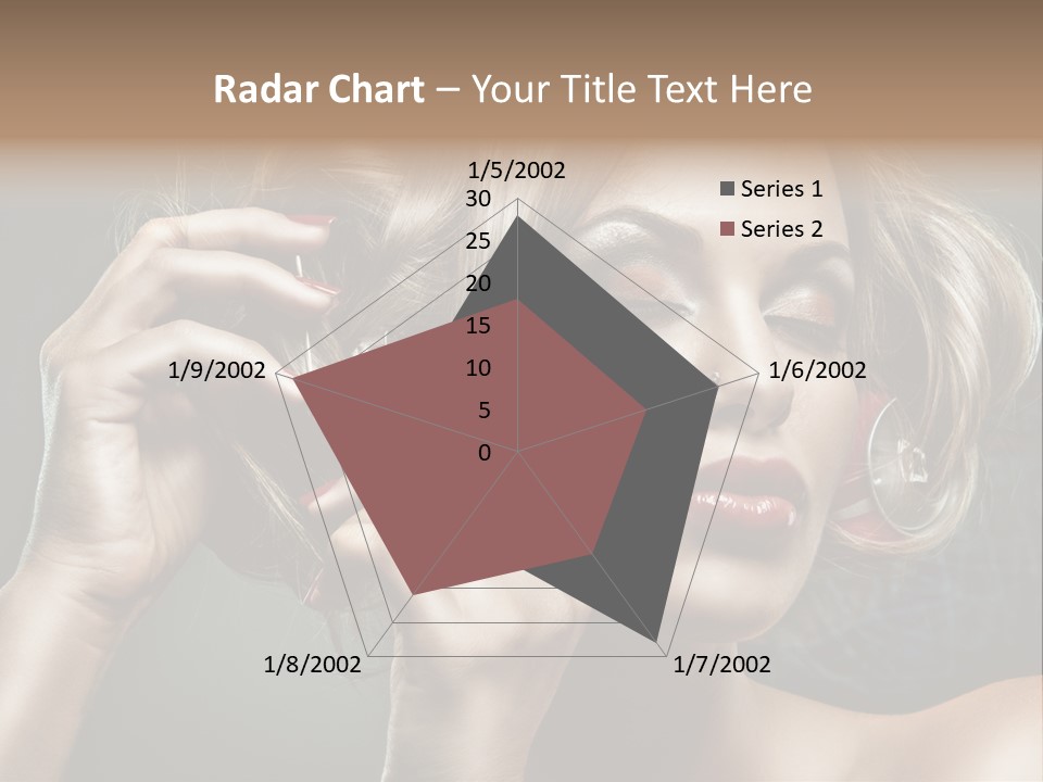 Dress Finger Girl PowerPoint Template