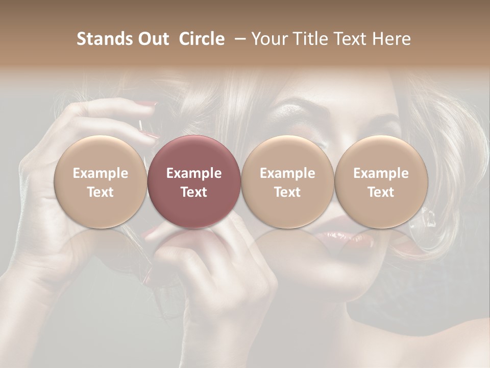 Dress Finger Girl PowerPoint Template