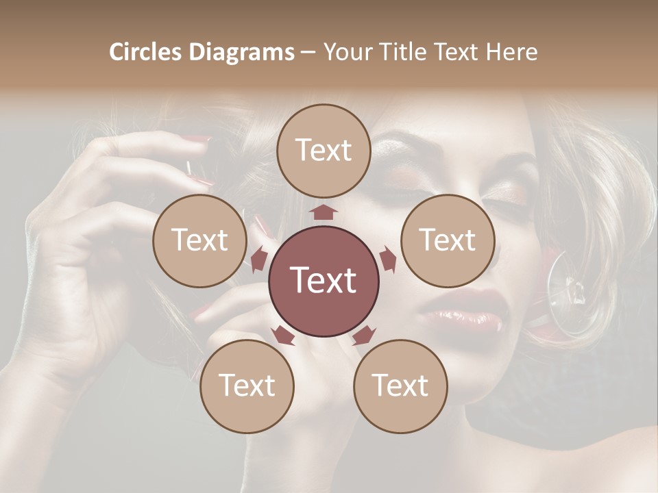 Dress Finger Girl PowerPoint Template