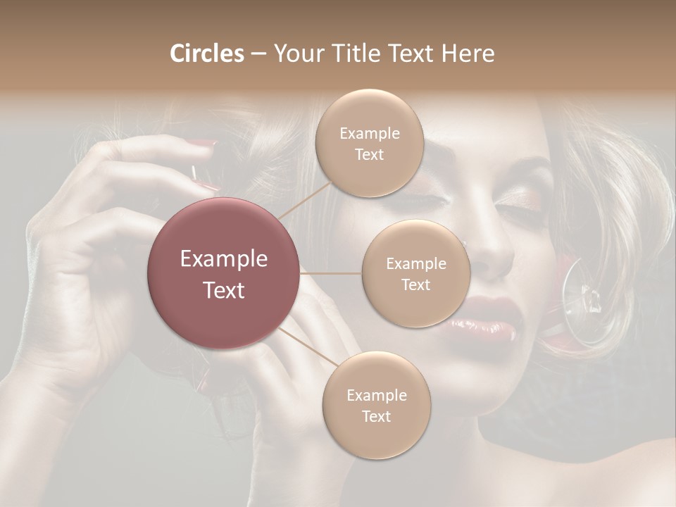 Dress Finger Girl PowerPoint Template