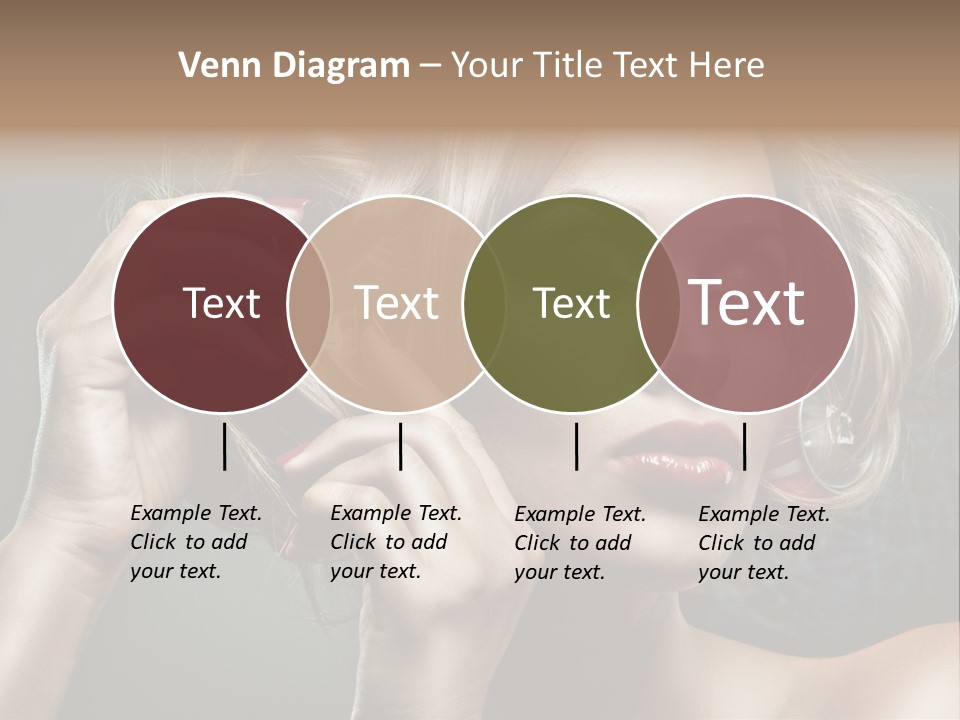 Dress Finger Girl PowerPoint Template