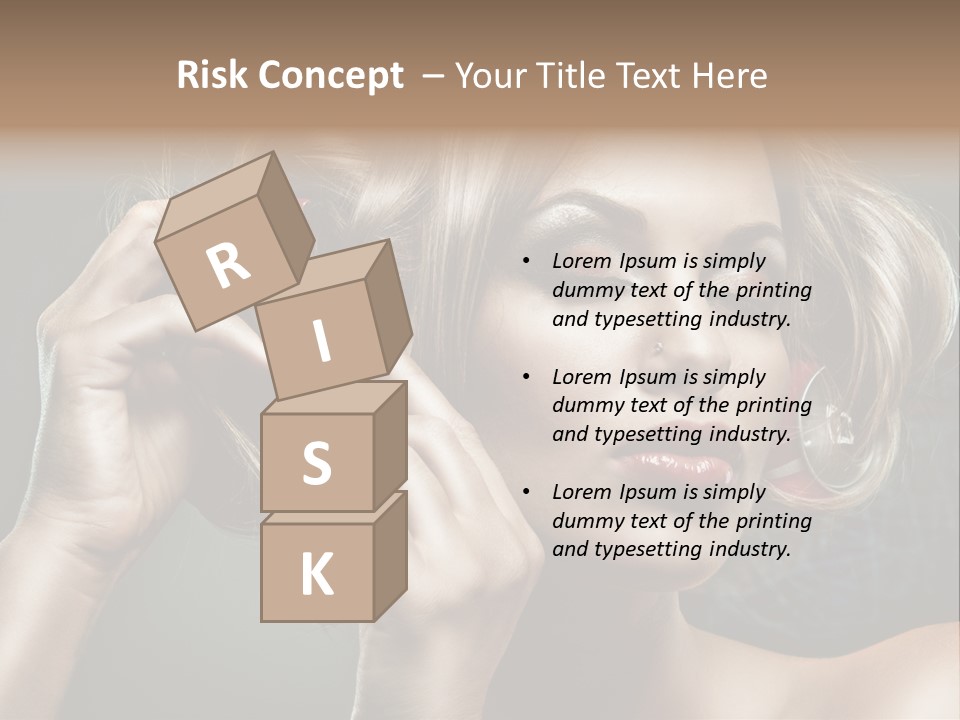 Dress Finger Girl PowerPoint Template