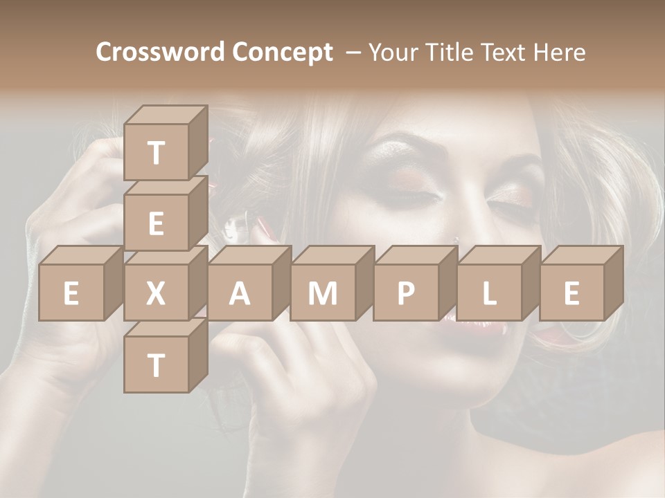 Dress Finger Girl PowerPoint Template