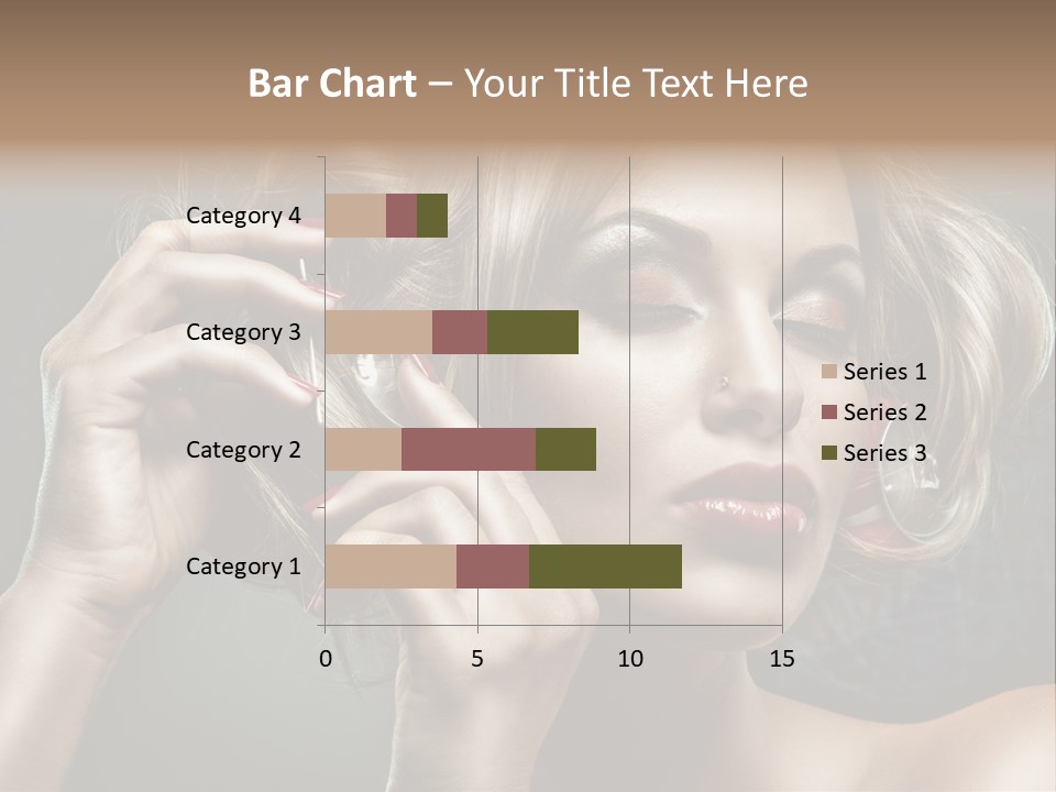 Dress Finger Girl PowerPoint Template