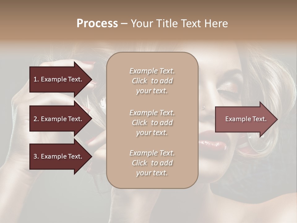 Dress Finger Girl PowerPoint Template