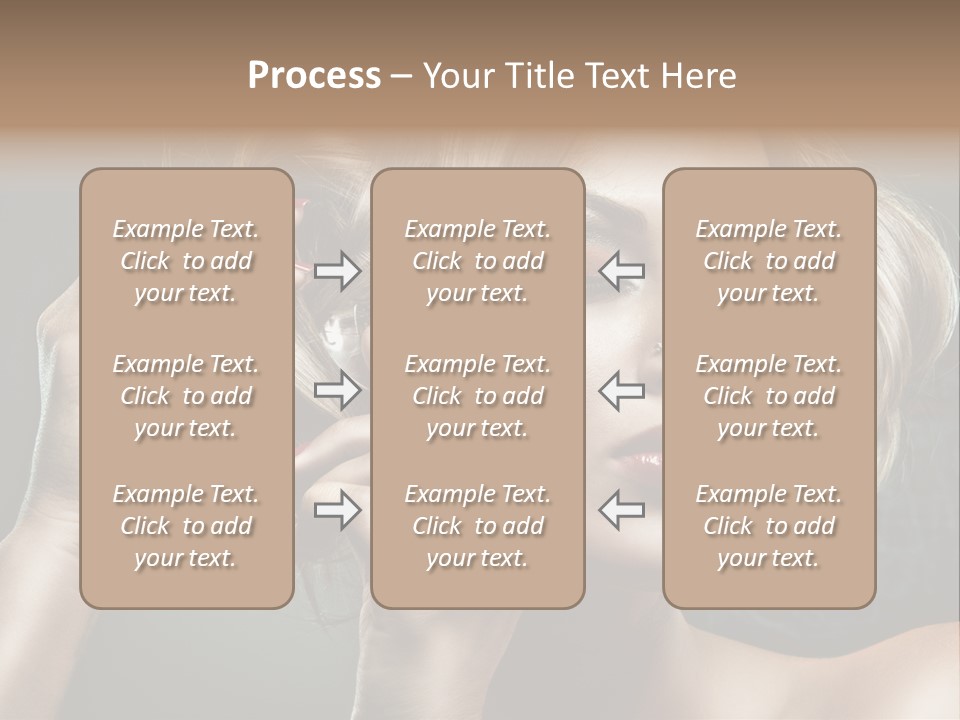 Dress Finger Girl PowerPoint Template