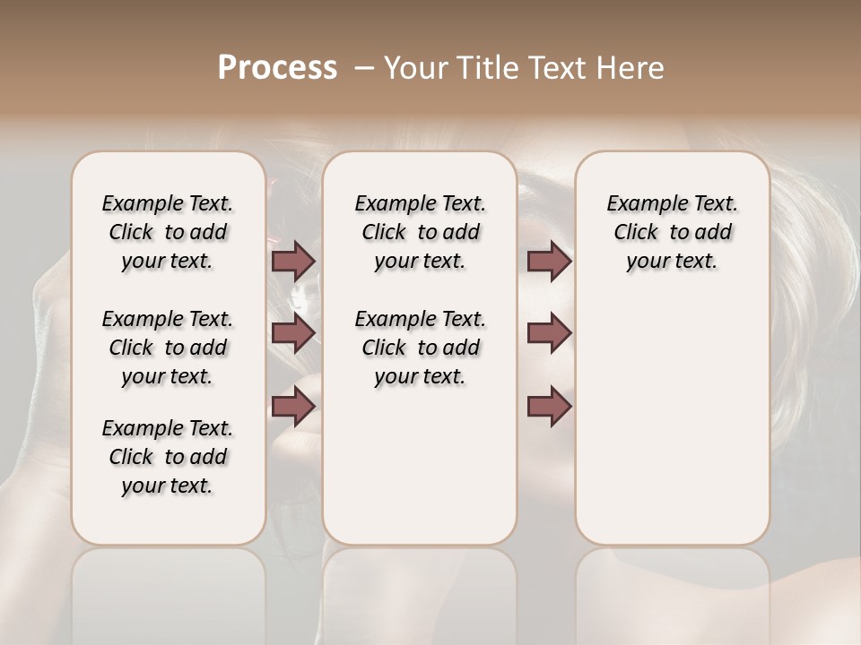 Dress Finger Girl PowerPoint Template