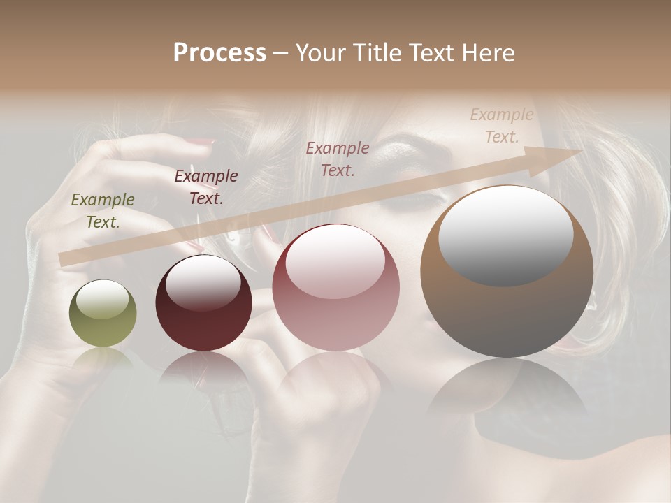 Dress Finger Girl PowerPoint Template