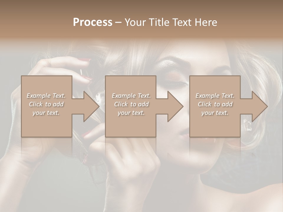 Dress Finger Girl PowerPoint Template