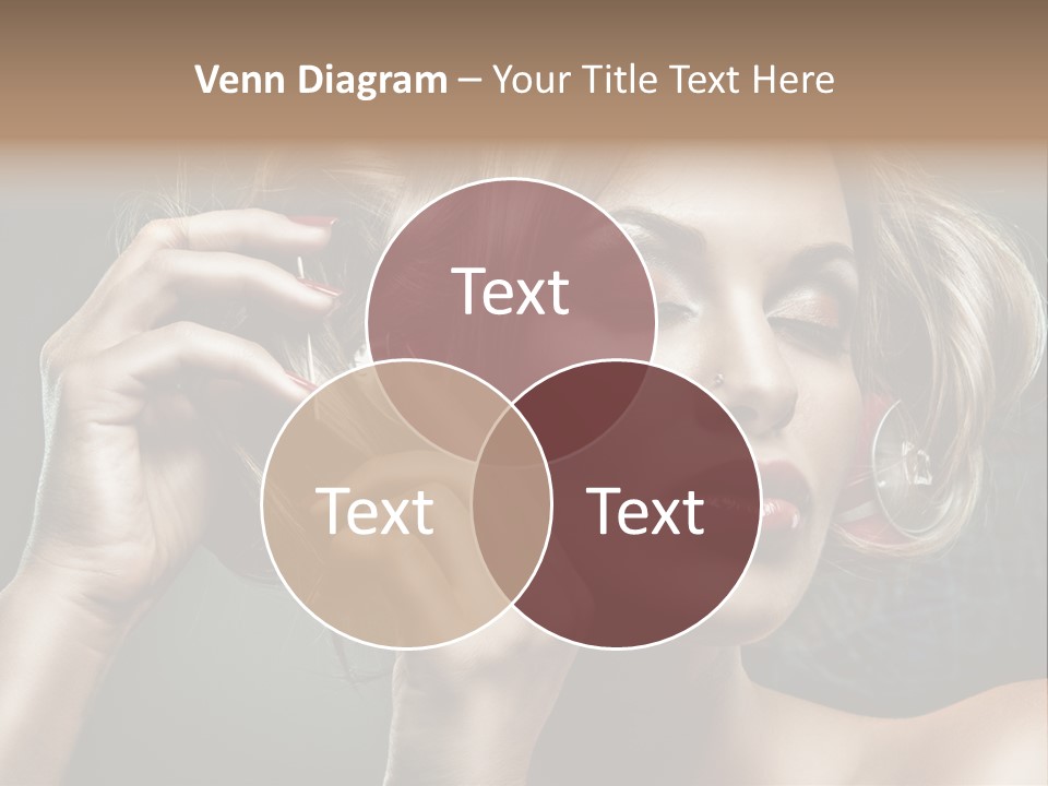 Dress Finger Girl PowerPoint Template