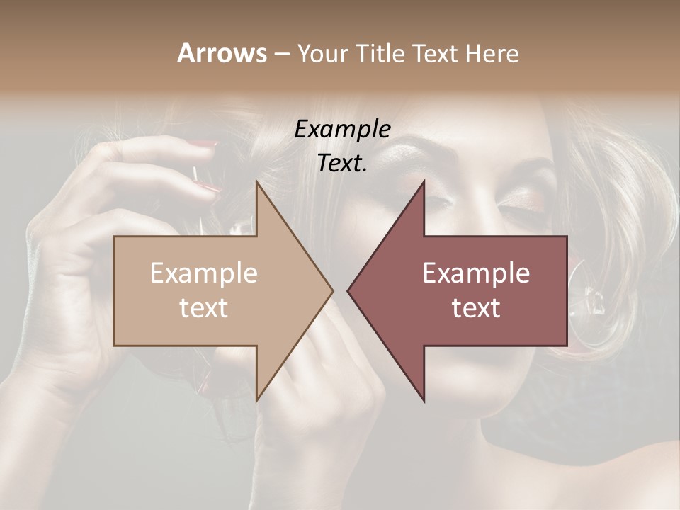 Dress Finger Girl PowerPoint Template