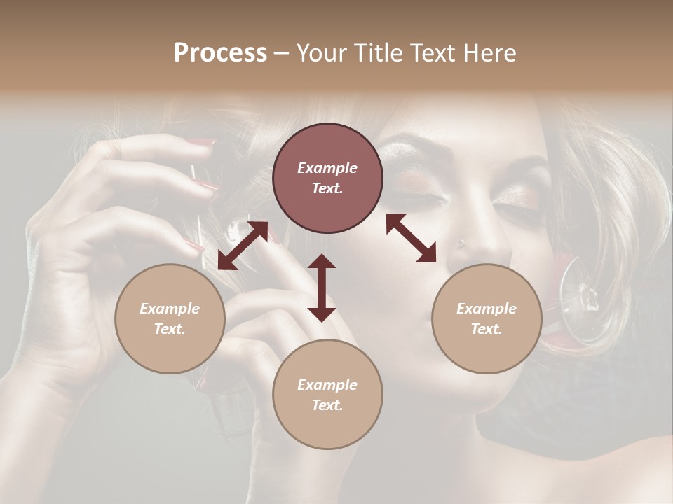 Dress Finger Girl PowerPoint Template