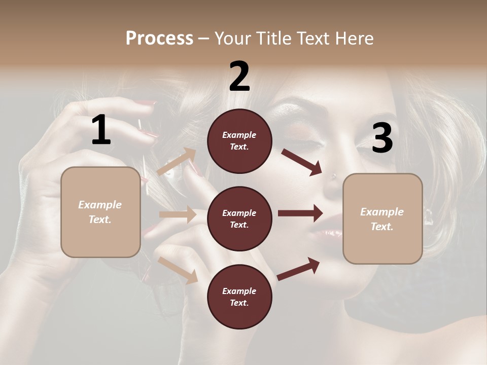 Dress Finger Girl PowerPoint Template