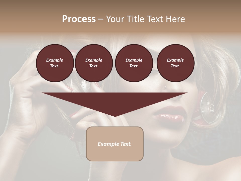 Dress Finger Girl PowerPoint Template