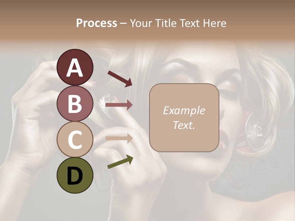 Dress Finger Girl PowerPoint Template