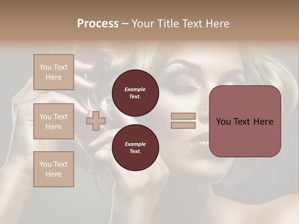 Dress Finger Girl PowerPoint Template