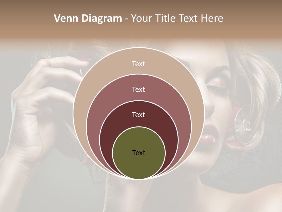 Dress Finger Girl PowerPoint Template