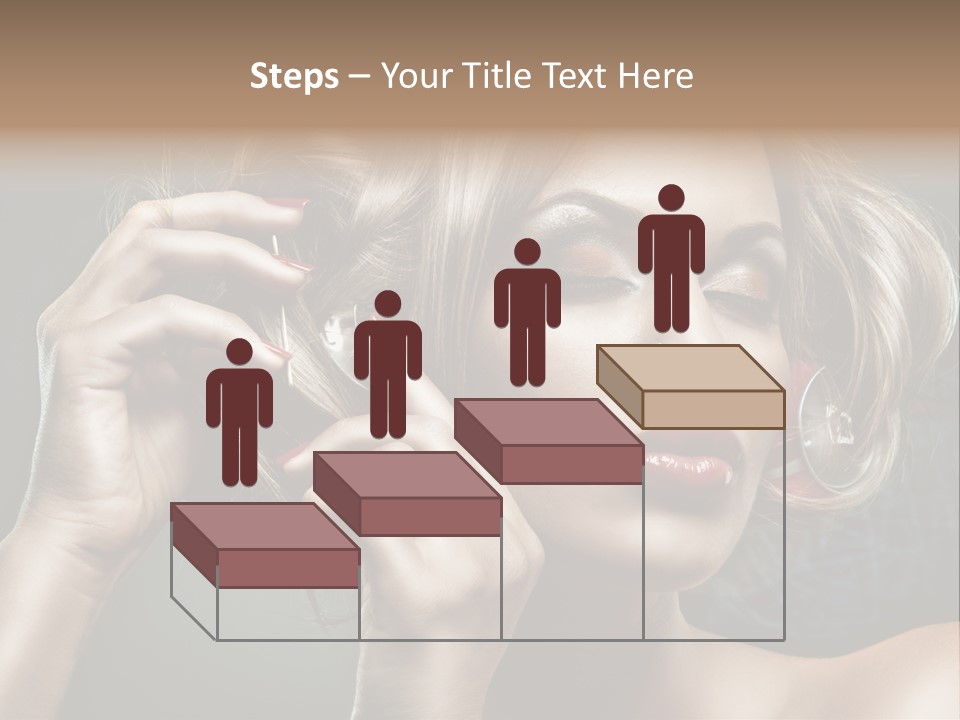 Dress Finger Girl PowerPoint Template