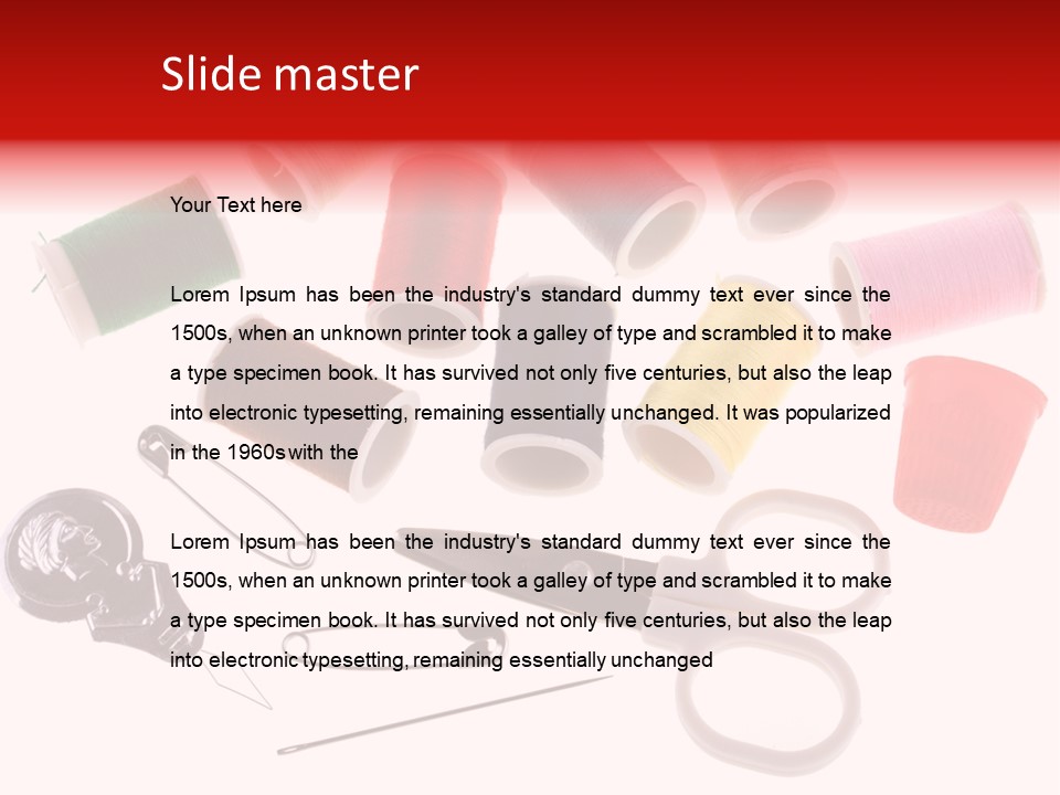 Sew Sewing Safety PowerPoint Template