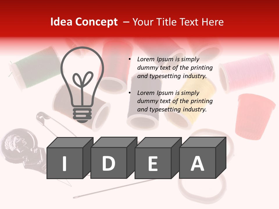 Sew Sewing Safety PowerPoint Template