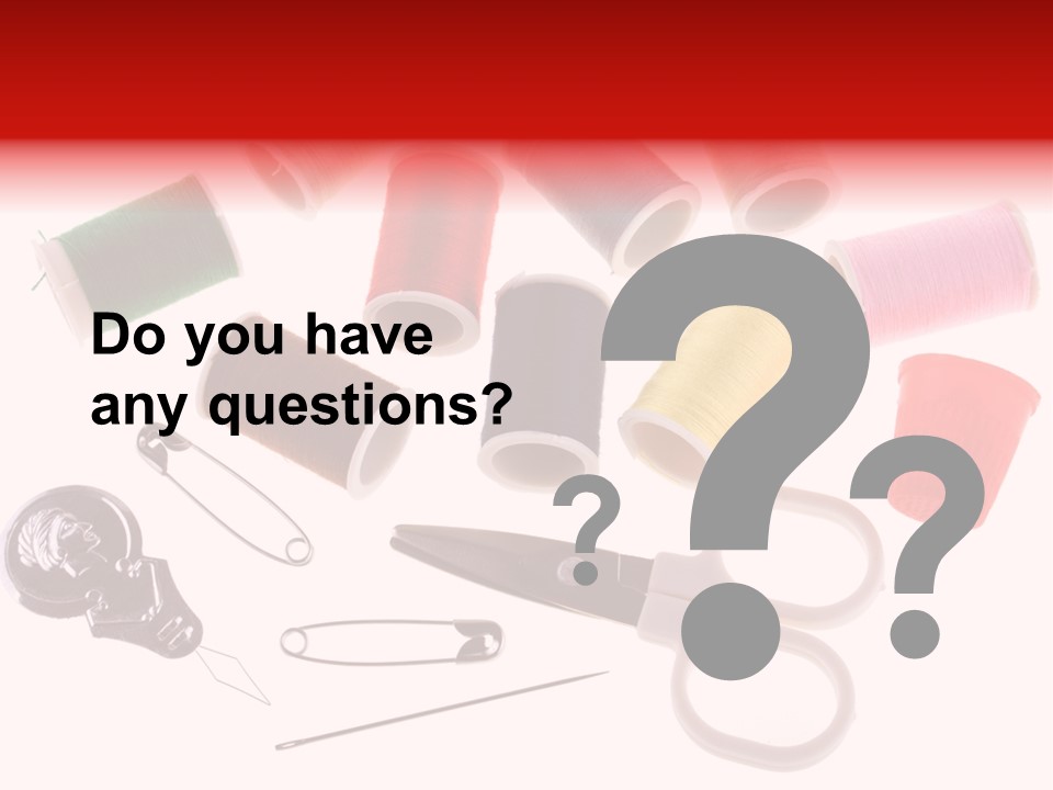 Sew Sewing Safety PowerPoint Template