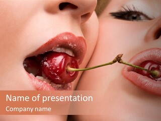 Sensuality Woman Babe PowerPoint Template