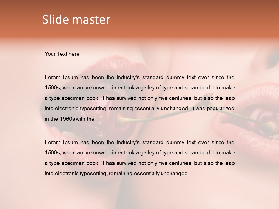 Sensuality Woman Babe PowerPoint Template