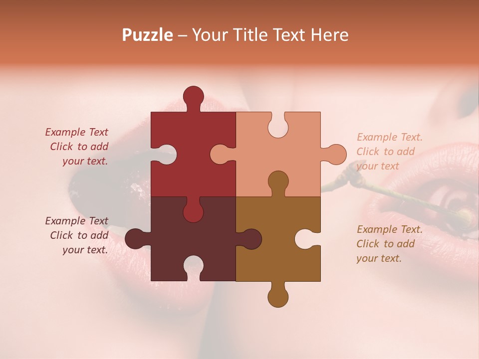 Sensuality Woman Babe PowerPoint Template