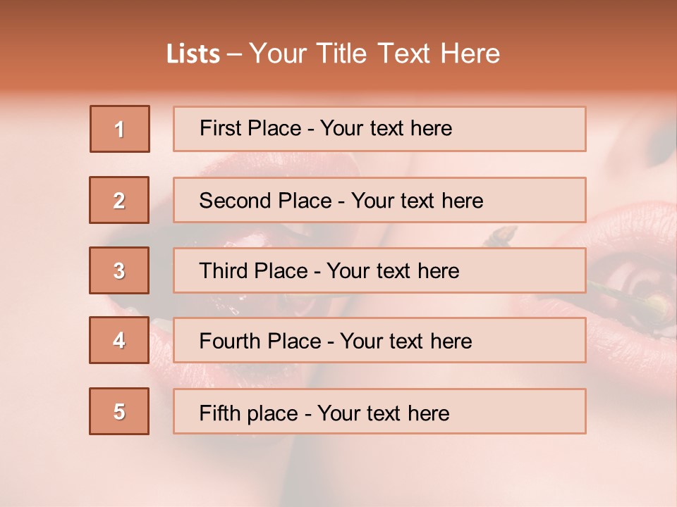 Sensuality Woman Babe PowerPoint Template