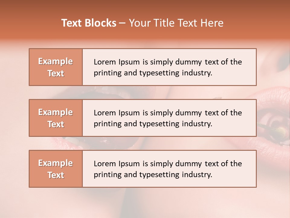 Sensuality Woman Babe PowerPoint Template