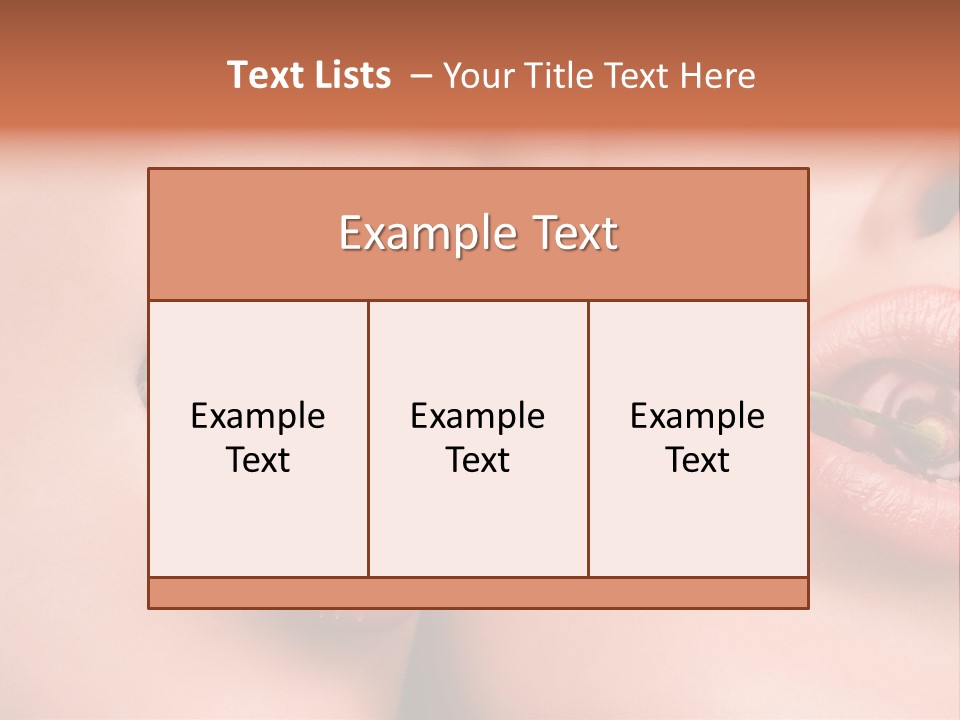 Sensuality Woman Babe PowerPoint Template