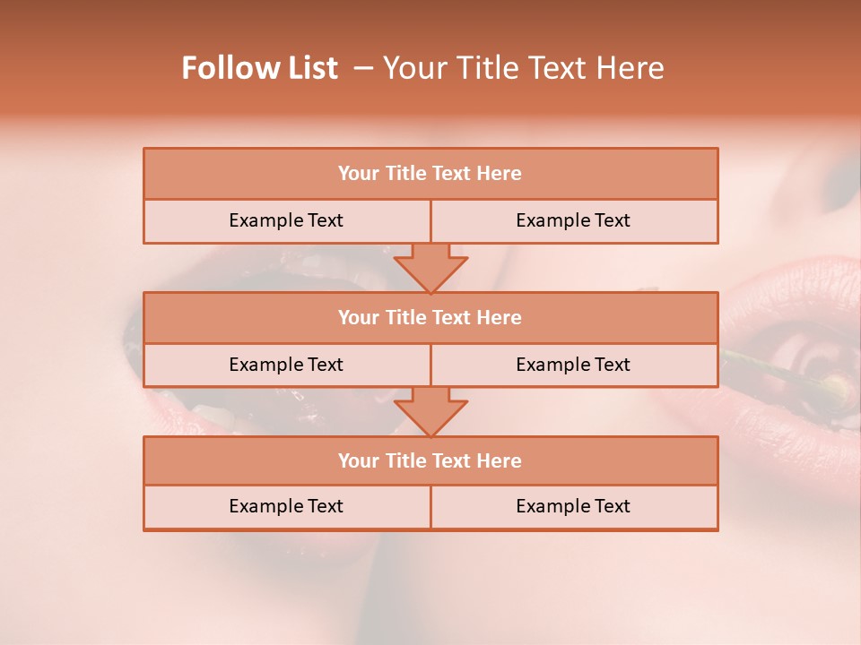 Sensuality Woman Babe PowerPoint Template