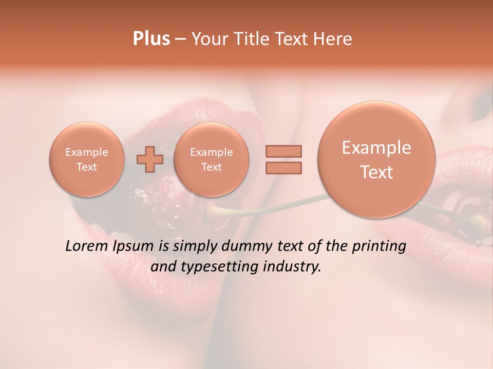 Sensuality Woman Babe PowerPoint Template