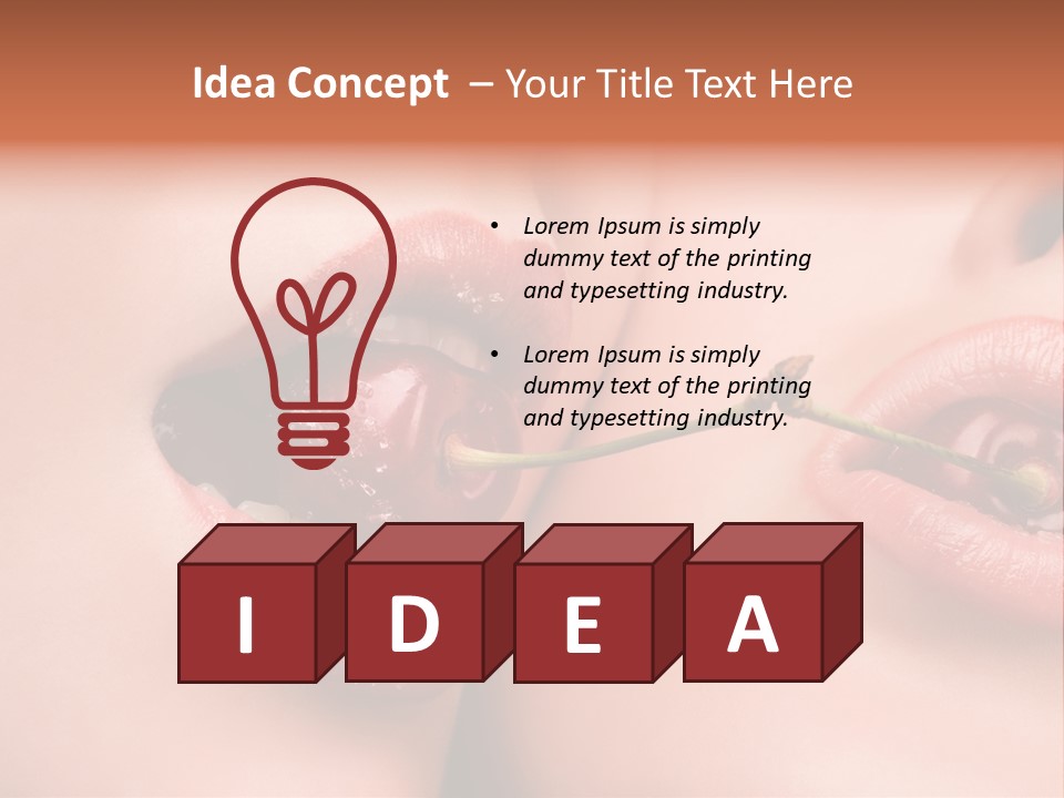 Sensuality Woman Babe PowerPoint Template