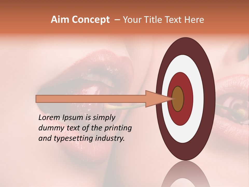 Sensuality Woman Babe PowerPoint Template