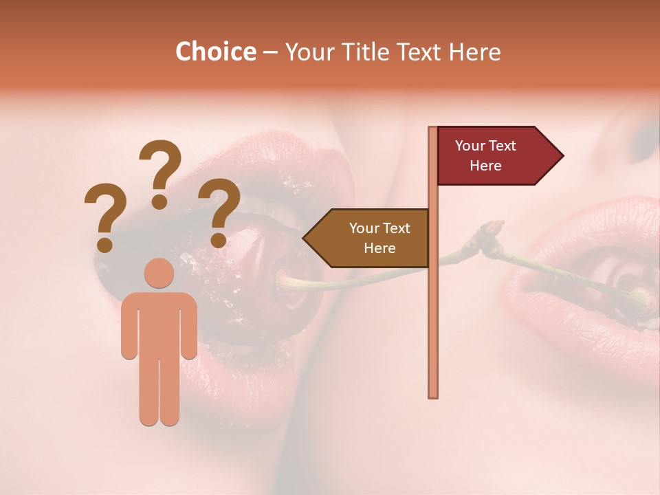 Sensuality Woman Babe PowerPoint Template