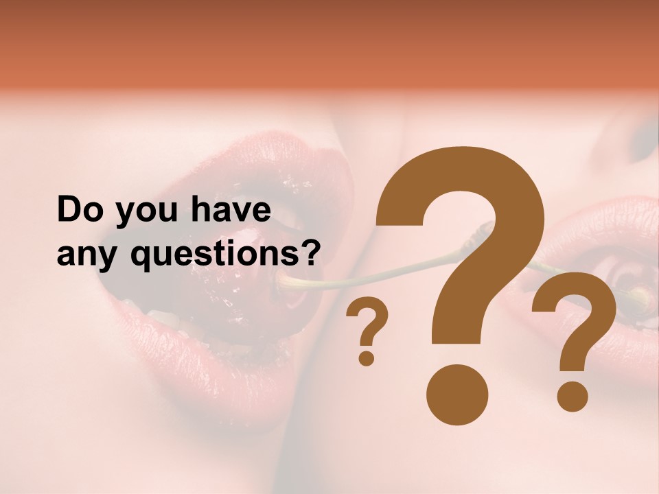 Sensuality Woman Babe PowerPoint Template