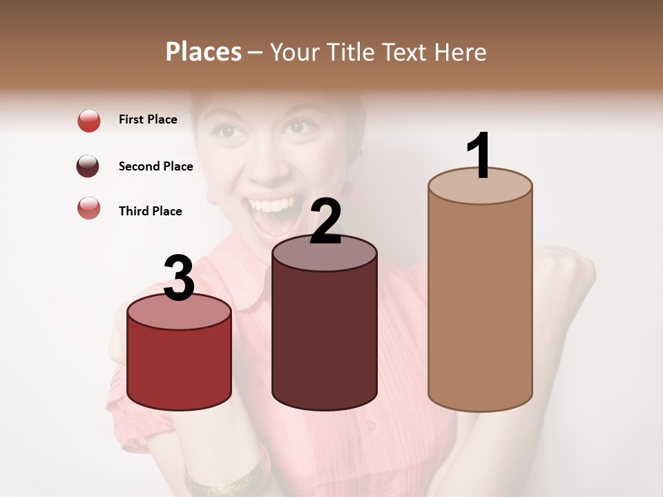 Businesswoman Female Color PowerPoint Template