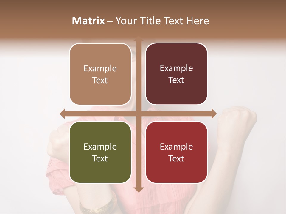 Businesswoman Female Color PowerPoint Template